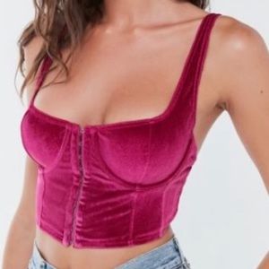 Out From Under Anastasia Velvet Balconette BraTop